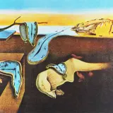La persistance de la mémoire, une célèbre **dali painting**, montre des montres molles dans un paysage onirique.