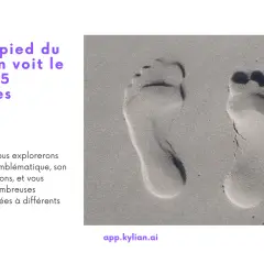 Empreintes de pas dans le sable, symbolisant l'expression "C'est au pied du mur qu'on voit le maçon". L'article explore cette idée.