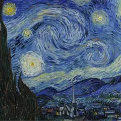 La Nuit étoilée de Van Gogh, un chef-d'œuvre de l'impressionnisme, dépeint un ciel tourbillonnant au-dessus d'un village paisible.