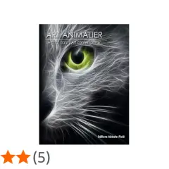 Œil vert lumineux d'un chat stylisé, illustration de "Le chat dans l'art contemporain".