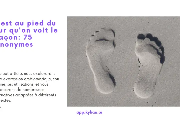 Empreintes de pas dans le sable, symbolisant l'expression "C'est au pied du mur qu'on voit le maçon". L'article explore cette idée.
