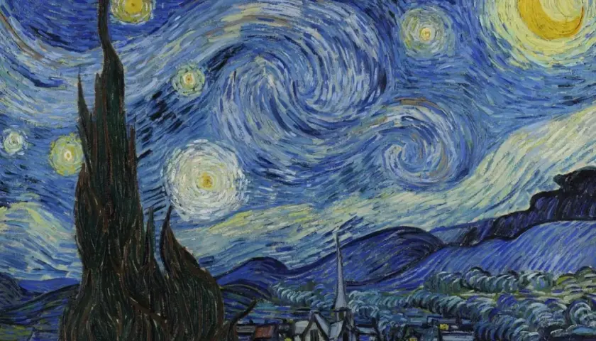 La Nuit étoilée de Van Gogh, un chef-d'œuvre de l'impressionnisme, dépeint un ciel tourbillonnant au-dessus d'un village paisible.