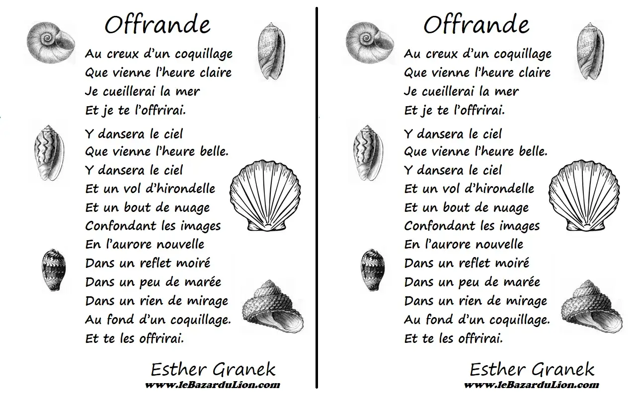 Po&eacute;sie 