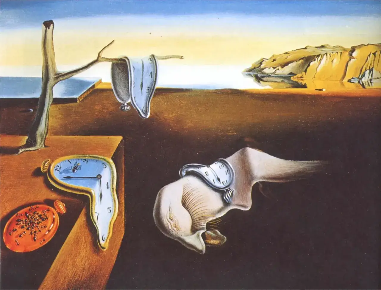 Montre molle, paysage désertique, pourquoi Salvador Dalí est connu pour son surréalisme et ses horloges qui fondent.